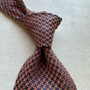 Valentino Multicolor Houndstooth Textured Tie